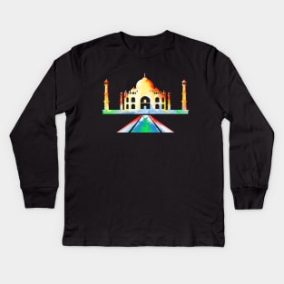 Taj Mahal Kids Long Sleeve T-Shirt